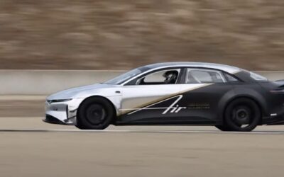 Lucid beats Tesla Model S Plaid prototype on racetrack with its own tri-motor Air test vehicle
